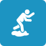 This icon shows aman running.