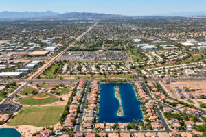 This image shows the community of Superstition Springs, Mesa AZ