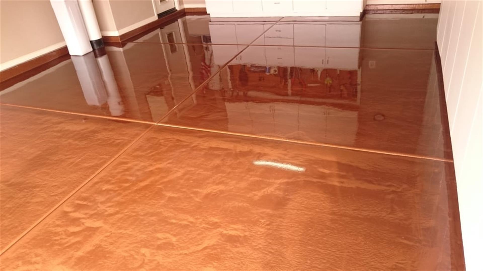 8. two-tone metallic epoxy