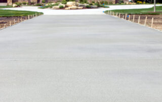Bare concrete slab in Arizona before coating installation