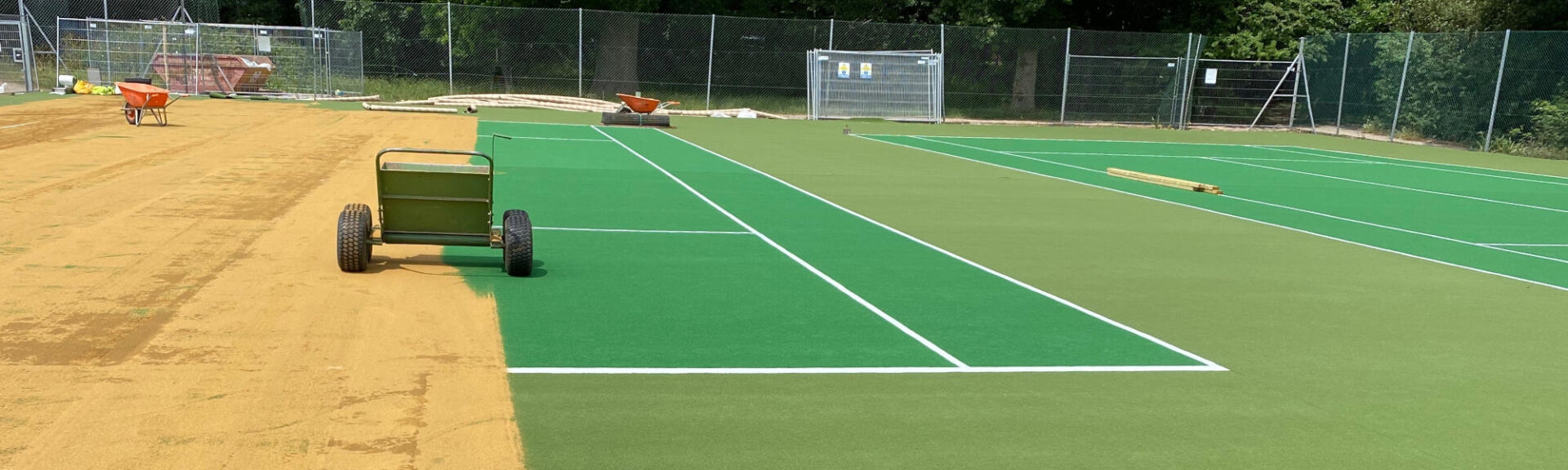 2. tennis court resurfacing