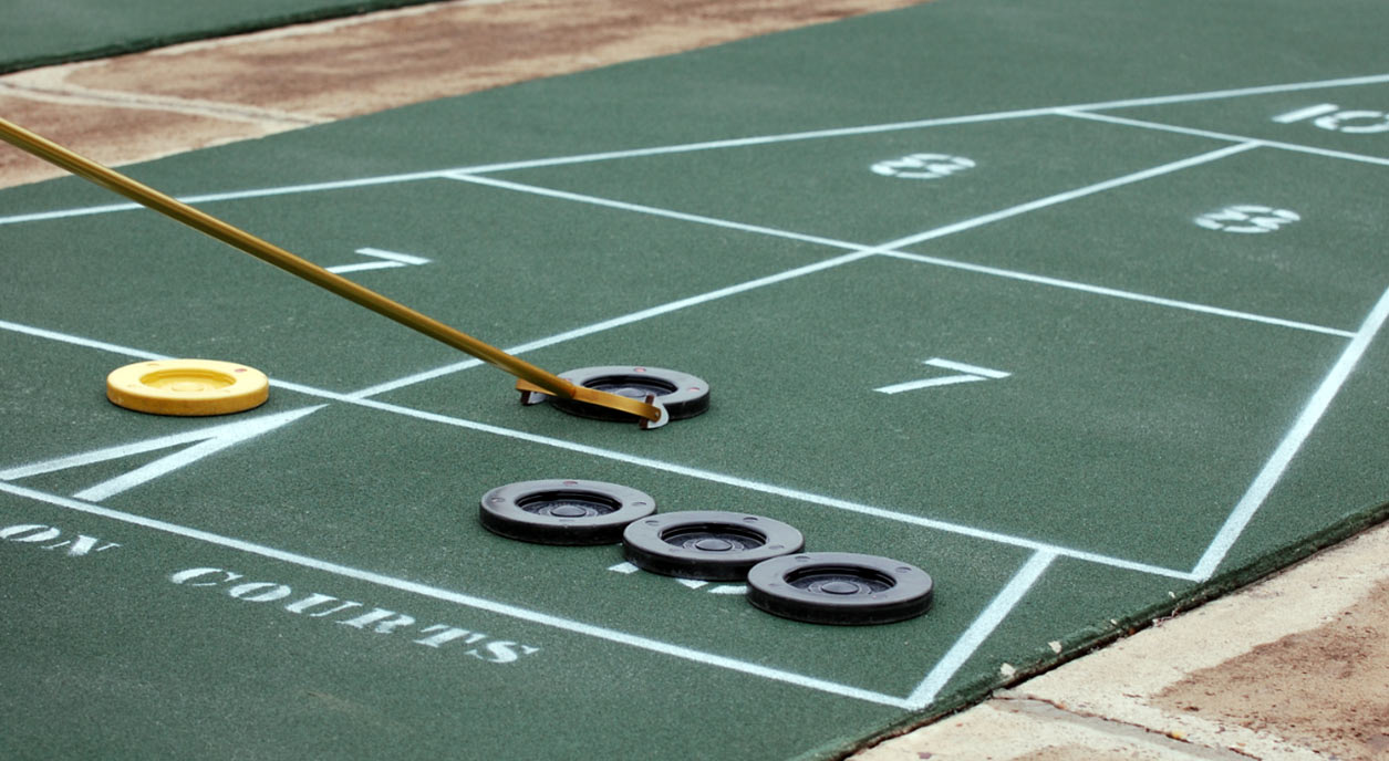 13. shuffleboard courts
