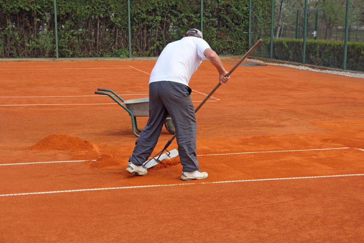 8. clay court resurfacing