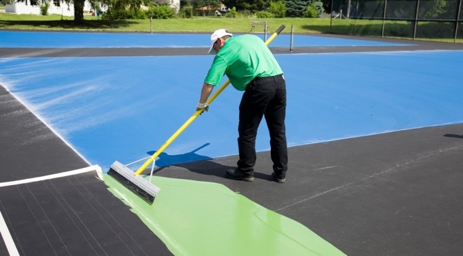 9. asphalt court resurfacing