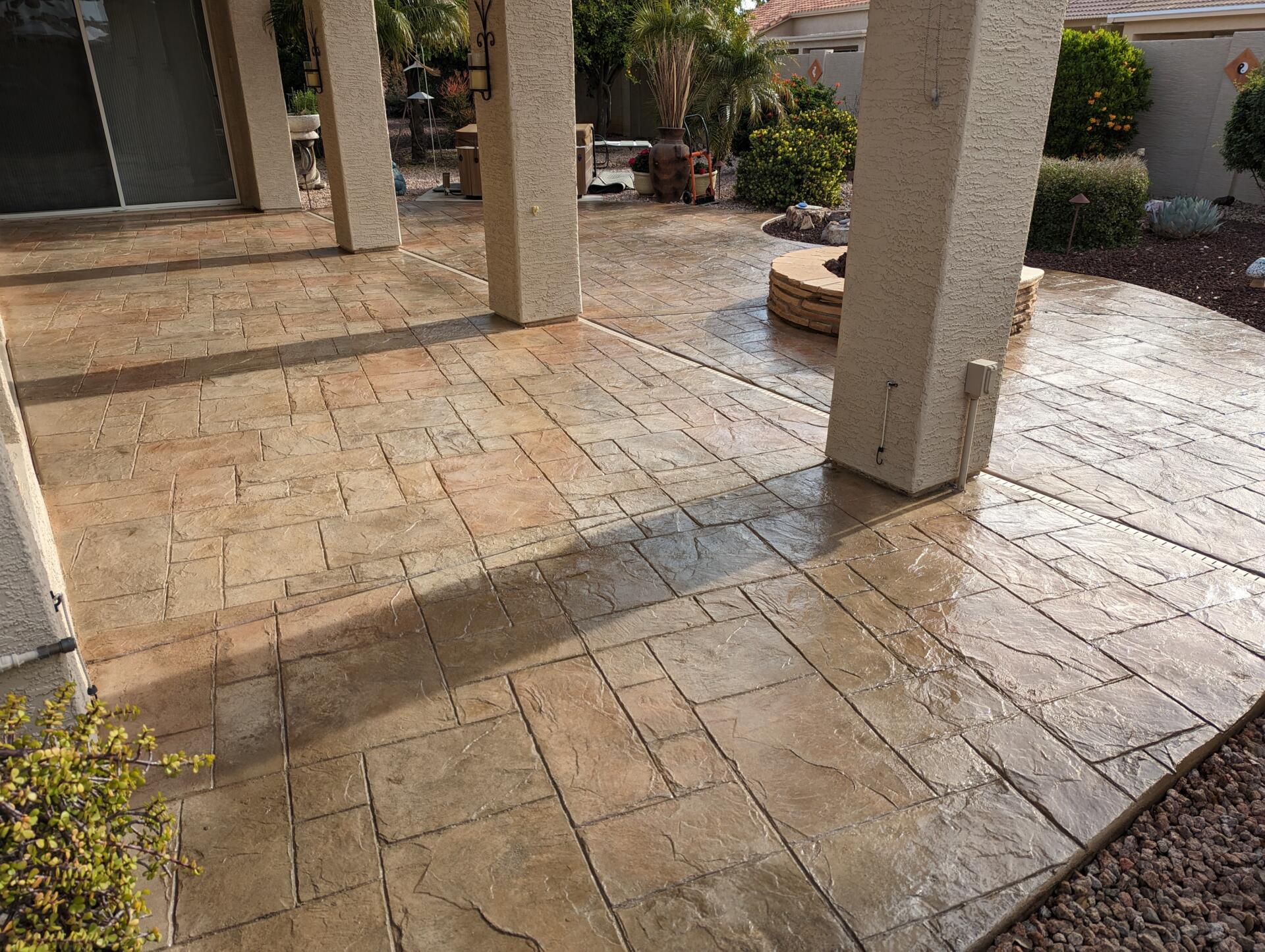 5. Decorative Concrete Overlay
