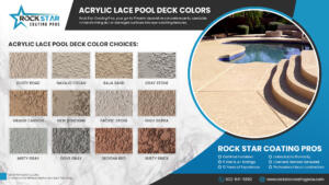 Acrylic Lace Pool Deck Coating Colors