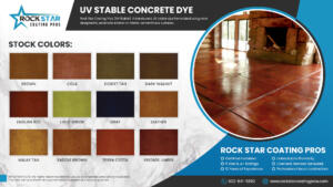 UV Stable Concrete Dye Color Chart