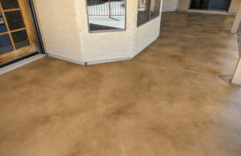Patio Coating This image shows a pool deck made up of pavers