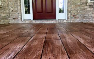 Wood Stained Concrete