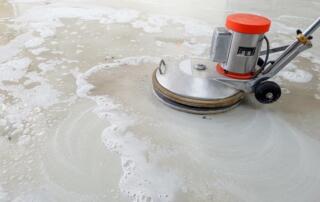 Licensed contractor performing concrete coating work in Arizona